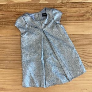 Next baby girl silver dresse